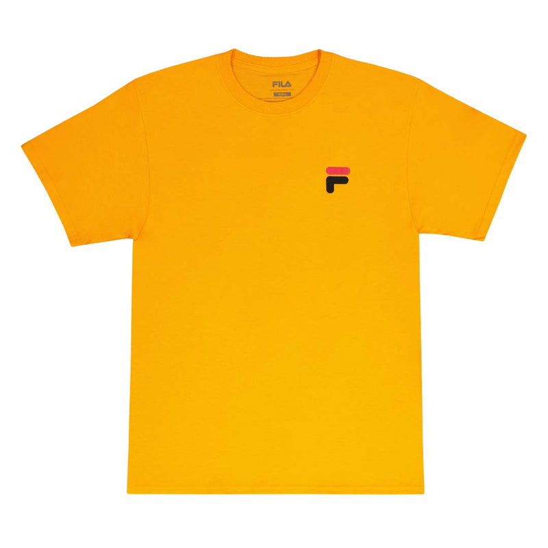 Mens yellow hot sale fila shirt