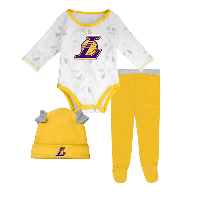 Nba - Kids' (infant) Los Angeles Lakers Dream Team Creeper Pant & Hat 