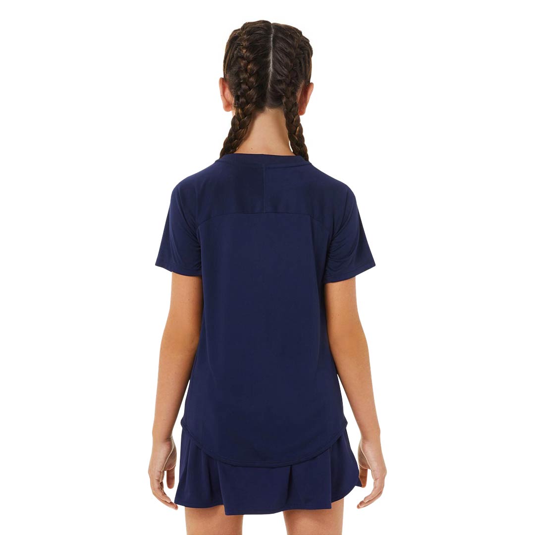 Asics Girls Junior Tennis Short Sleeve T Shirt 2044A030 400 SVP Sports