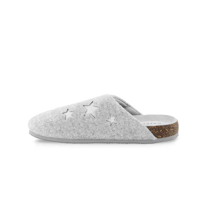 Capezio - Women's Slip On Faux Wool Clog Slippers (FLF1694ACZ GRY)