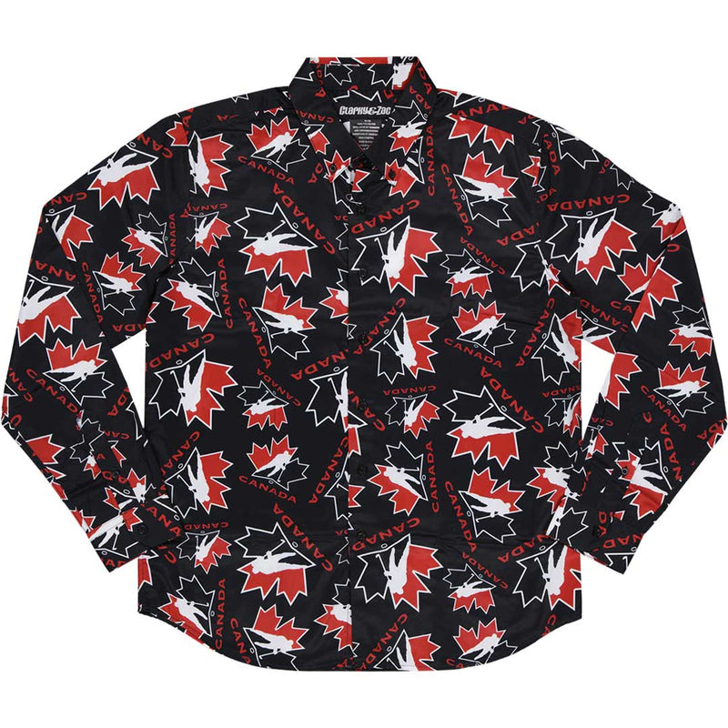 Clarky & Zac - Men's Hockey Canada Dress Shirt (CZ01MADSINTCAN)