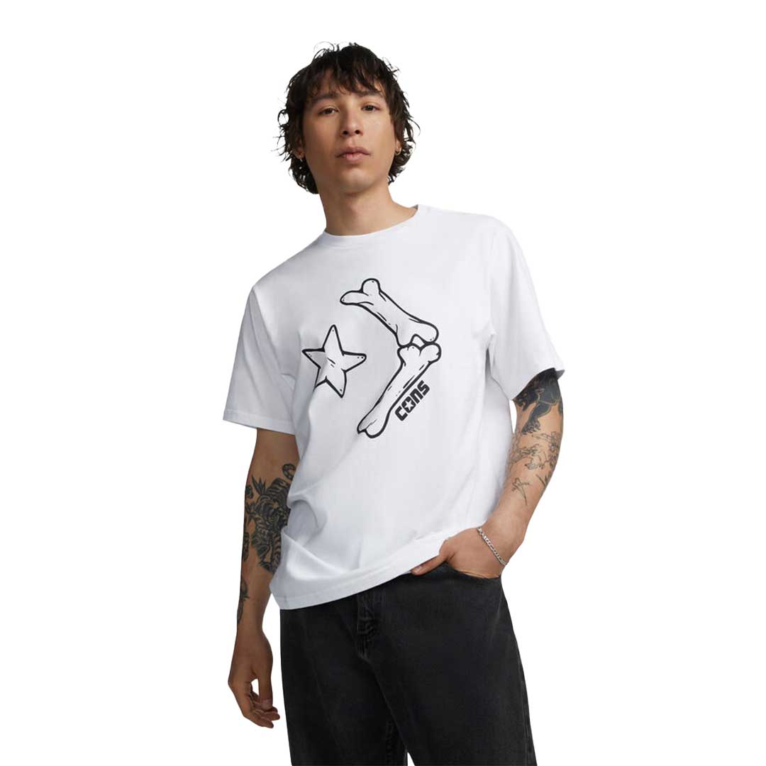 Converse Men s Bones Graphic T Shirt 10026059 A01 SVP Sports