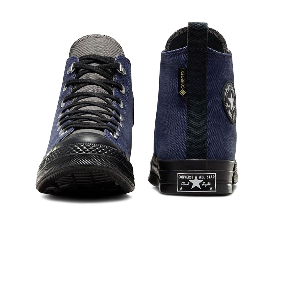 Blue leather converse mens best sale