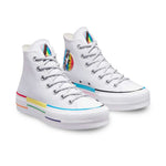 Converse - Chaussures montantes unisexes Chuck Taylor All Star Pride Lift (A06031C)