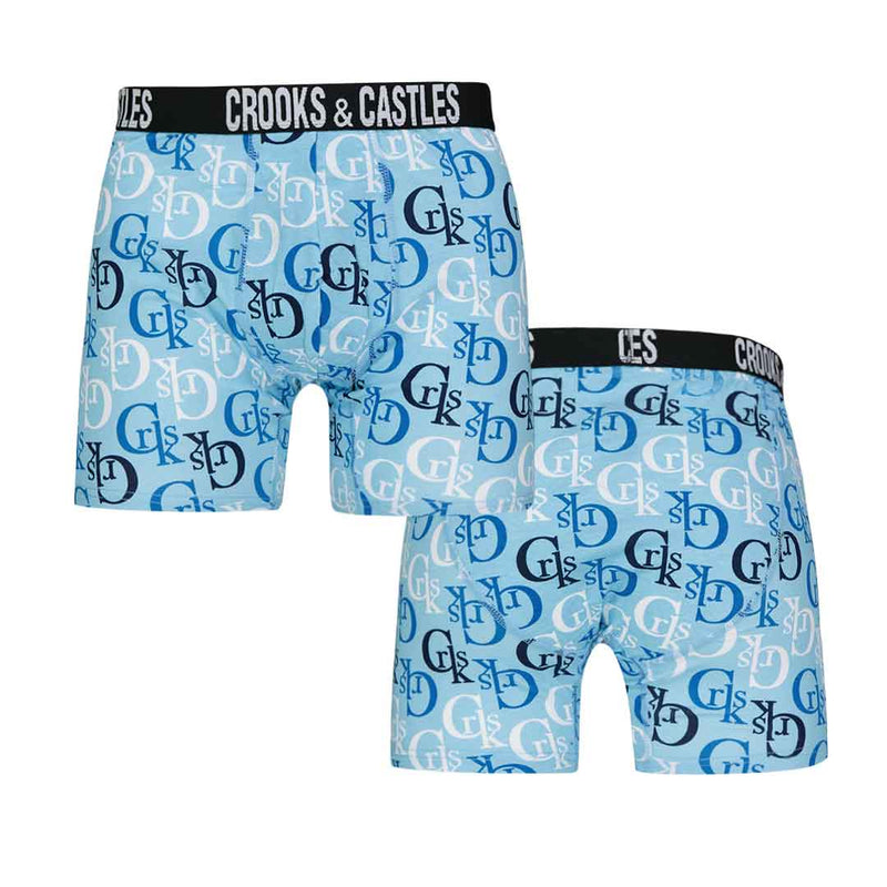 Crooks &amp; Castles - Lot de 3 boxers pour hommes (UMCC038-BLAR) 