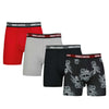 Crooks &amp; Castles - Lot de 4 boxers pour hommes (UMCC007-TGR) 