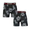 Crooks &amp; Castles - Lot de 4 boxers pour hommes (UMCC007-TGR) 