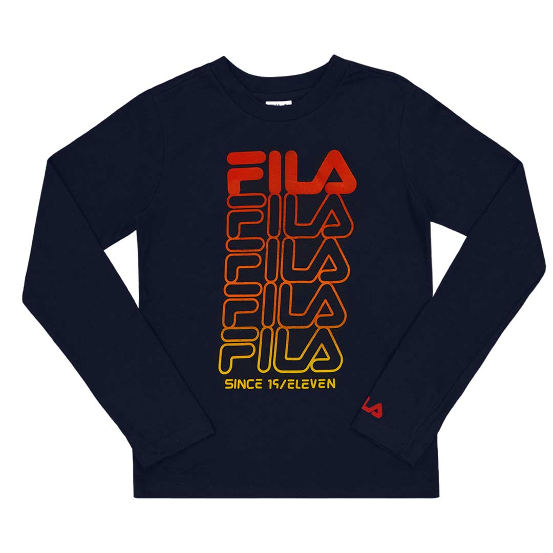 FILA T shirt graphique a manches longues pour enfants junior 82FB SVP Sports