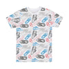 FILA - T-shirt AOP avec logo imprimé pour enfants (junior) (82FB95 NVY) 