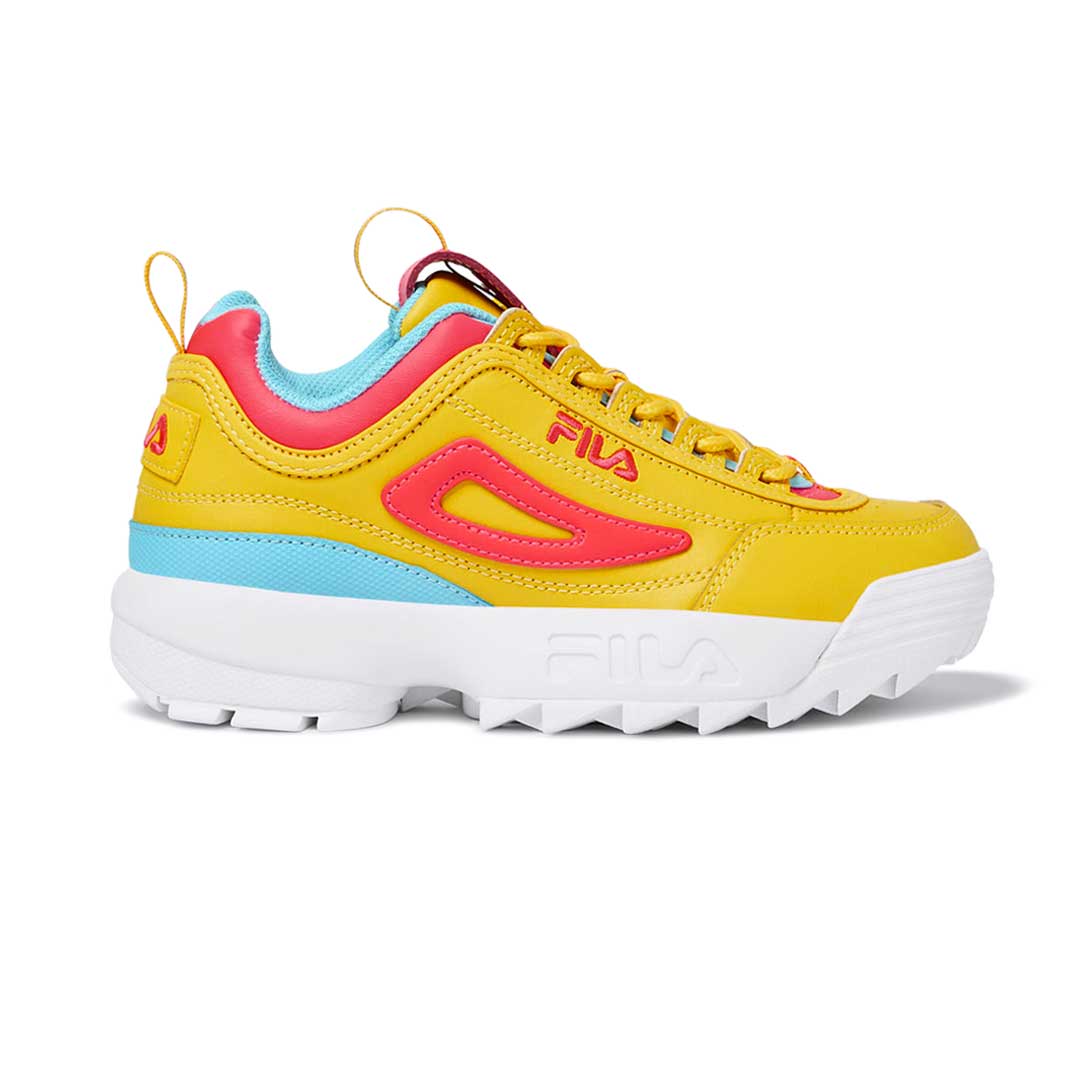 Fila yellow disruptor ii premium trainers hotsell