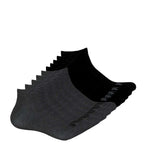 FILA - Men's 10 Pack Flat Knit Low Cut Socks (FW02023 BLKCHAR)