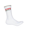 FILA - Lot de 3 chaussettes athlétiques pour hommes (FW0103 BLKWHTGRY)