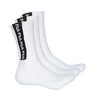 FILA - Lot de 3 chaussettes Athletic Lifestyle Crew pour hommes (FW0125 WHTBLK)