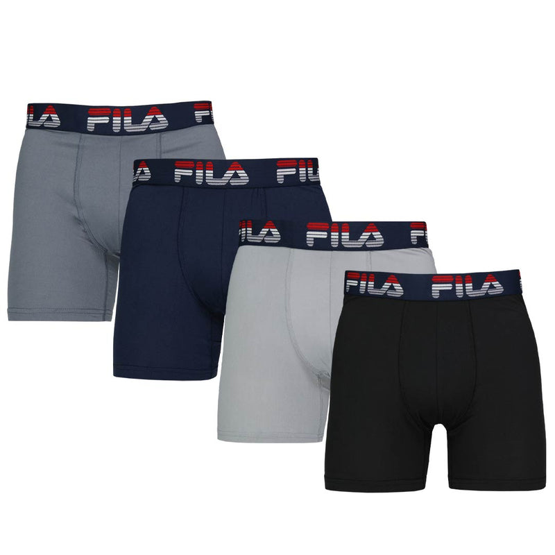 FILA - Men's 4 Pack Boxer Brief (FM412BXPB13 702)