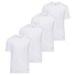 FILA - Lot de 4 t-shirts à col rond pour hommes (FM0114CT23 100) 