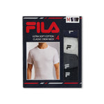 FILA - Men's 4 Pack Crew Neck T-Shirt (FM0314CT BLKNVY)