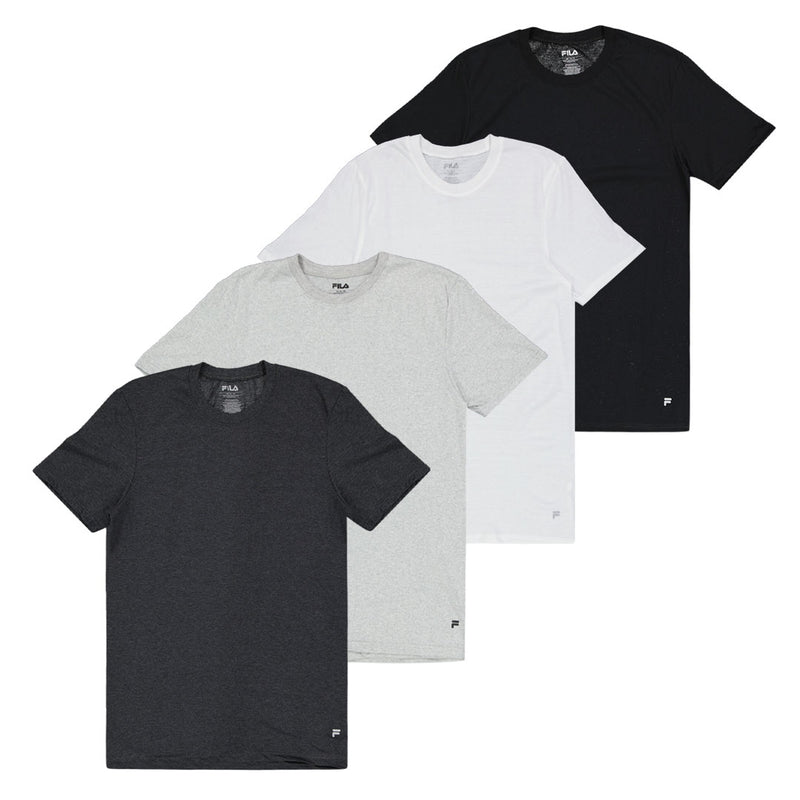 FILA - Men's 4 Pack Crew Neck T-Shirt (FM0314CT MULTIBLK)