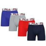 FILA - Men's 4 Pack Spandex Boxer Brief (FM412BXPB13 700)