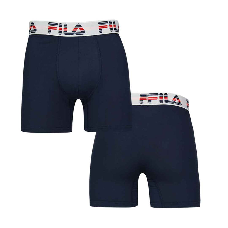 FILA - Men's 4 Pack Spandex Boxer Brief (FM412BXPB13 700)