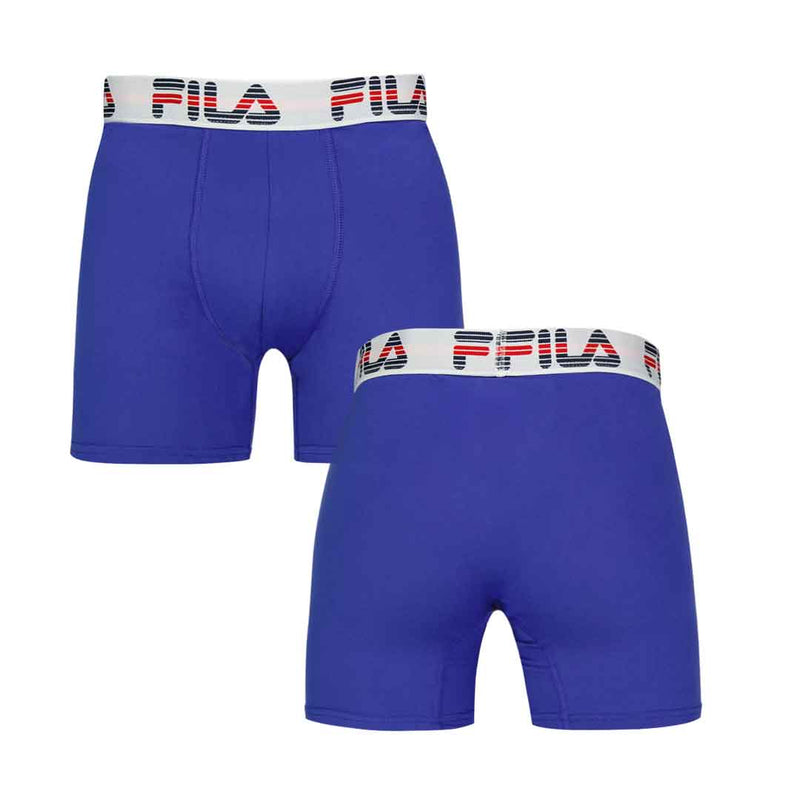 FILA - Men's 4 Pack Spandex Boxer Brief (FM412BXPB13 700)