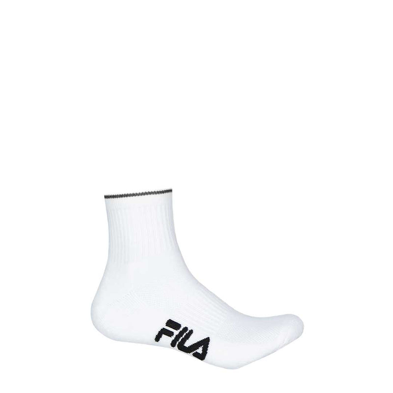 FILA - Paquet de 6 chaussettes 1/4 pour hommes (FW0100 WHTEAL) 