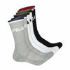 FILA - Men's 6 Pack Crew Socks (FW0084 COMBO5)