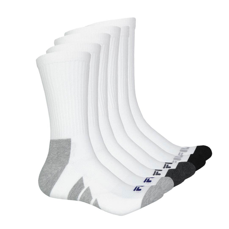 FILA - Men's 6 Pack Crew Socks (FW0155 COMBO2)