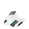 FILA - Men's 6 Pack Half Cushioned Low Cut Socks (FW1011 WHTTEAL)