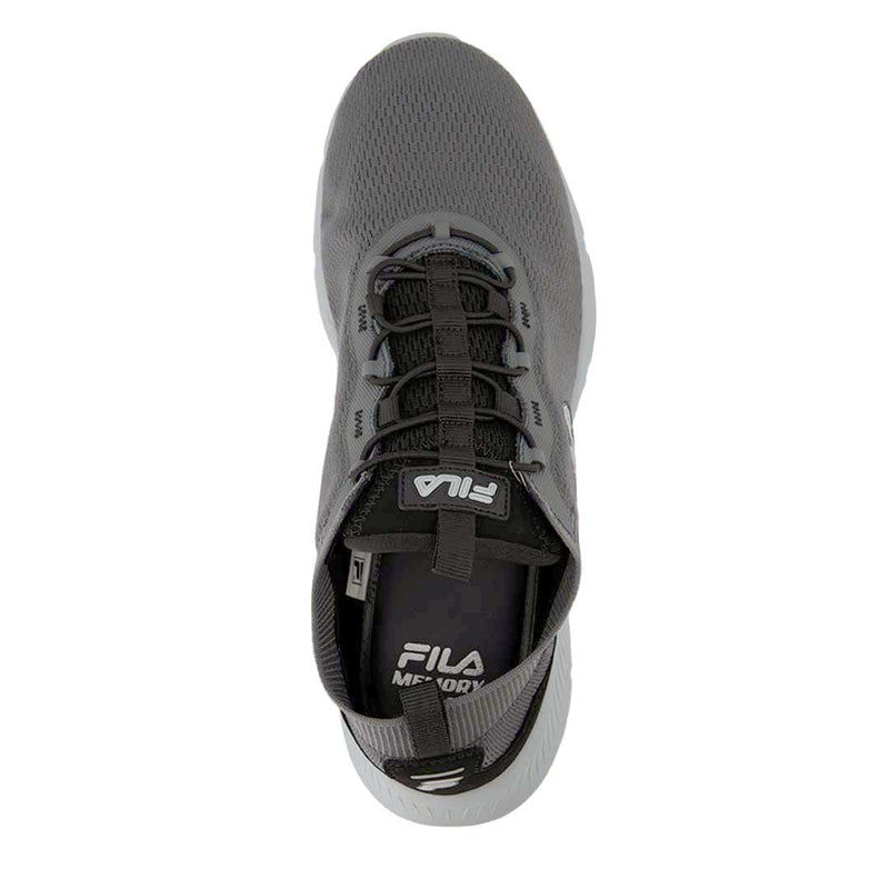 Fila black hot sale running shoes