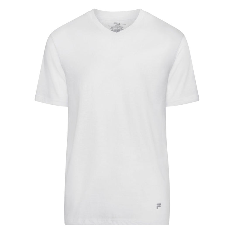 FILA - Men's V-Neck 4 Pack Jersey T-Shirt (FM0115CT 100)