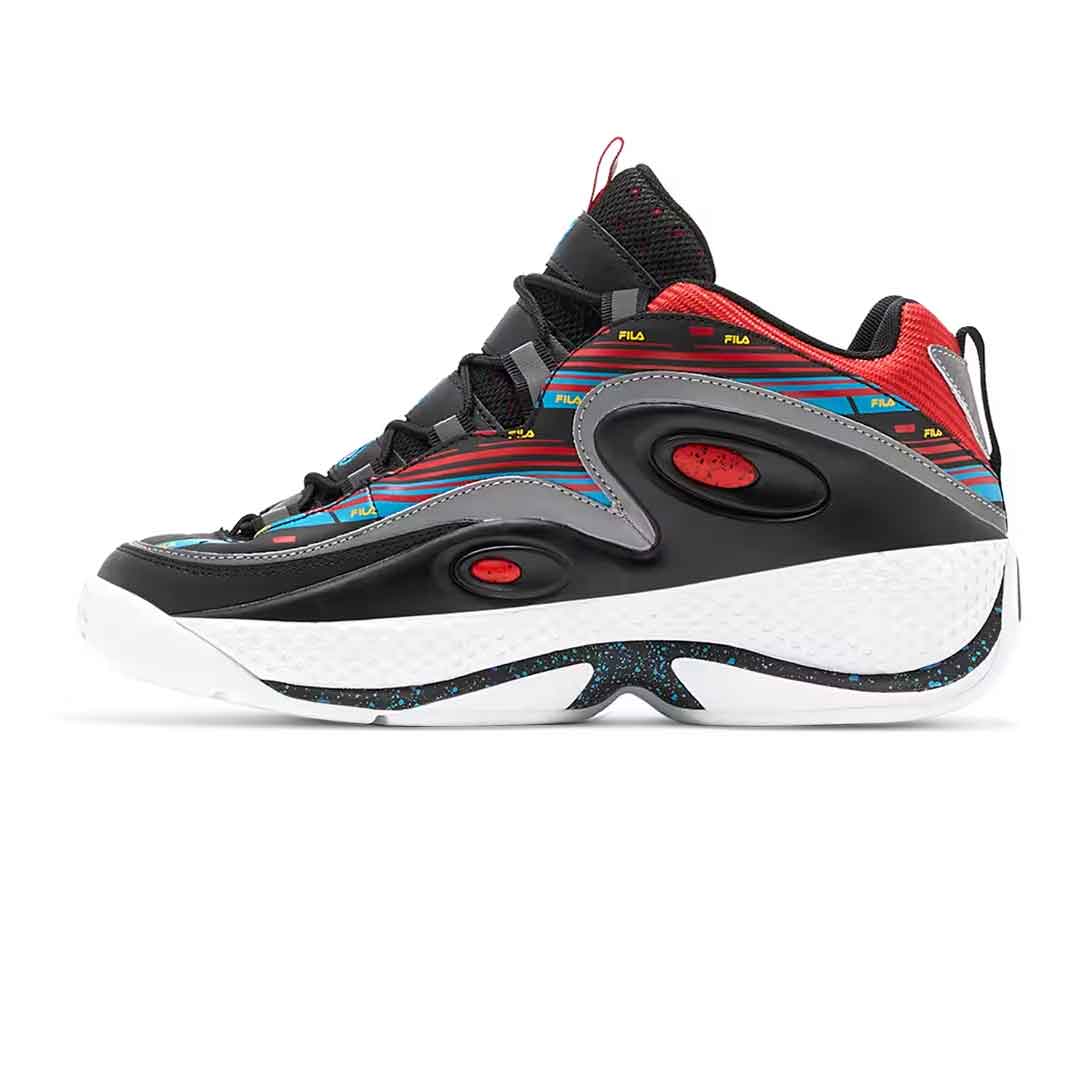 FILA Men s Grant Hill 3 Shoes 1BM01289 027 Blk Multi M10