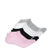 FILA - Women's 10 Pack Flat Knit Low Cut Socks (FW0095 BLKGRYPNK)