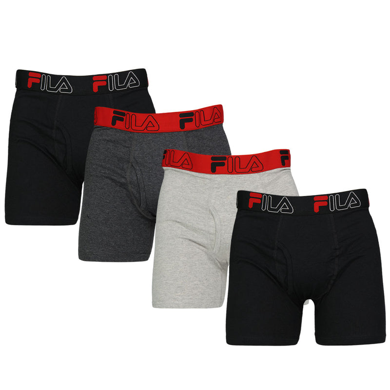 FILA - Men's 4 Pack Boxer Brief (FM312BXCS28 001)