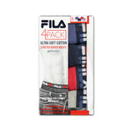 FILA - Lot de 4 boxers pour hommes (FM312BXCS28 400) 