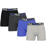 FILA - Lot de 4 boxers pour hommes (FM412BXCS15 001) 