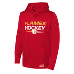 Fanatics - Sweat à capuche Authentic Pro des Flames de Calgary pour enfants (junior) (HF5B7FGLB FLM)