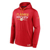 Fanatics - Chandail à capuchon en polaire authentique Pro Rink des Flames de Calgary pour homme (00I8 0736 2C 02U) 