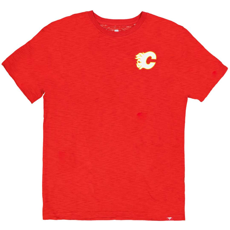 Fanatics - T-shirt à manches courtes pour homme des Flames de Calgary (00ER 0484 2C 06E)