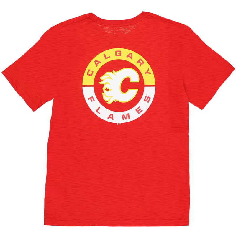 Fanatics - T-shirt à manches courtes pour homme des Flames de Calgary (00ER 0484 2C 06E)