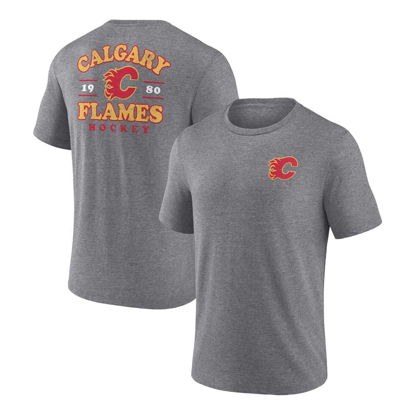 Fanatics - T-shirt à manches courtes pour homme des Flames de Calgary (QF14 171B VCF 069) 