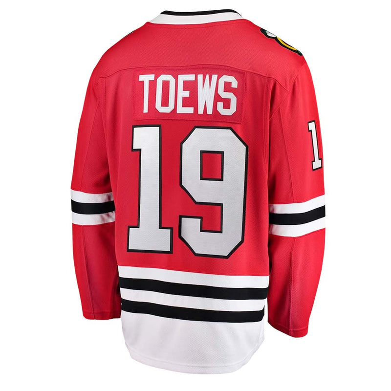 Fanatics - Maillot Breakaway Jonathan Toews des Blackhawks de Chicago pour hommes (879M CBHH H37 T19) 