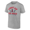 Fanatics - T-shirt « Light Up The Halo » des Los Angeles Angels pour homme (QF6E 0103 ANG 08M)