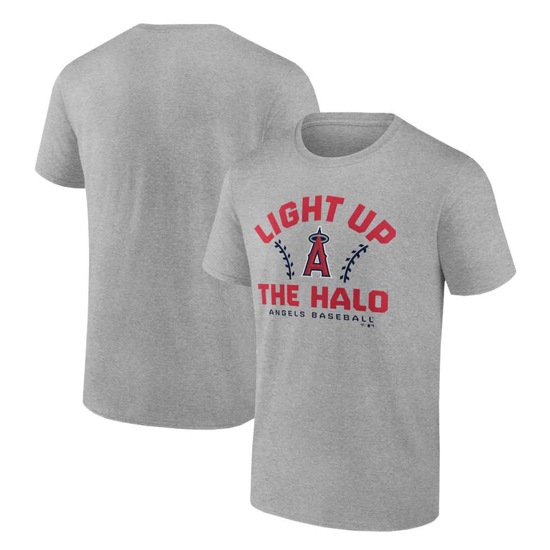 Fanatics - T-shirt « Light Up The Halo » des Los Angeles Angels pour homme (QF6E 0103 ANG 08M)