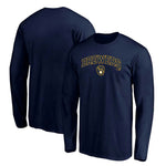 Fanatics - Men's Milwaukee Brewers Arched Logo Long Sleeve T-Shirt (QFC5 4506 MZB K07)