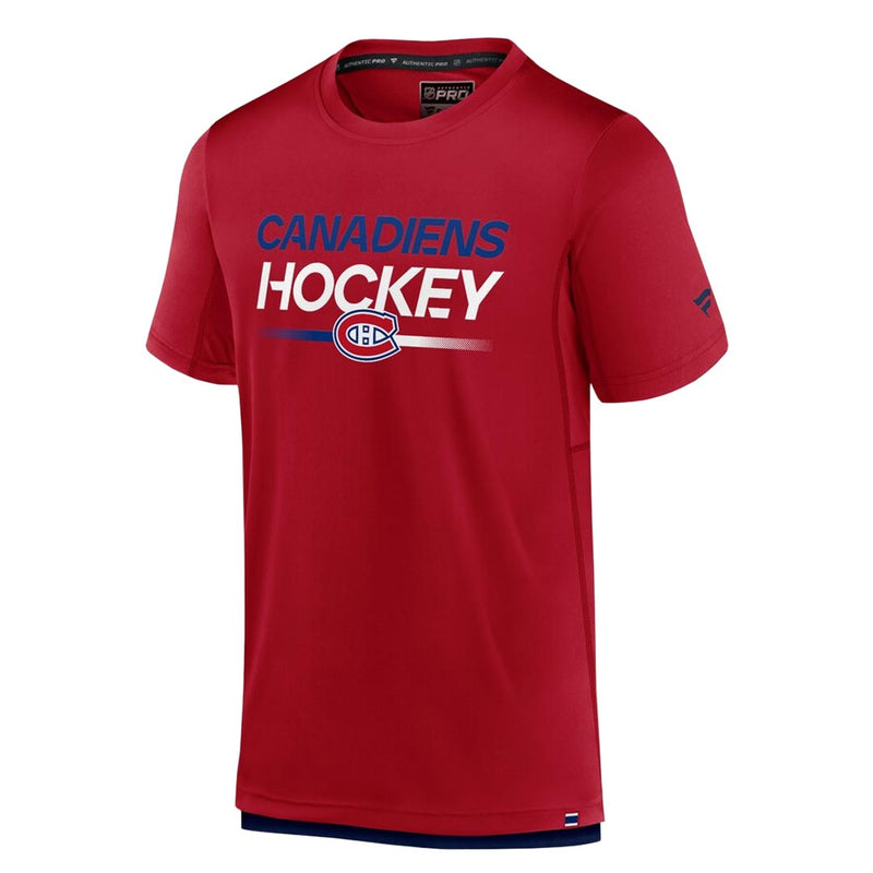 Fanatics - T-shirt Pro Tech des Canadiens de Montréal pour homme (00I4 754F 2K 02T)