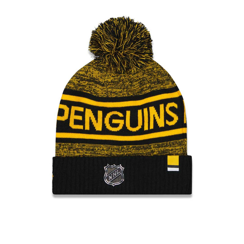 Fanatics - Bonnet à revers pour homme des Penguins de Pittsburgh (00PB 2011 2GT 08F)