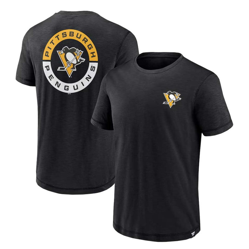 Fanatics - T-shirt à manches courtes pour homme des Penguins de Pittsburgh (00ER 127A 2GT 06E)