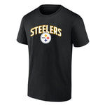 Fanatics - Men's Pittsburgh Steelers Arched Kicker Short Sleeve T-Shirt (QF6E 127A 7L IGR)