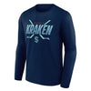 Fanatics - T-shirt à manches longues Seattle Kraken pour homme (3R51 4507 2GO 3OJ)