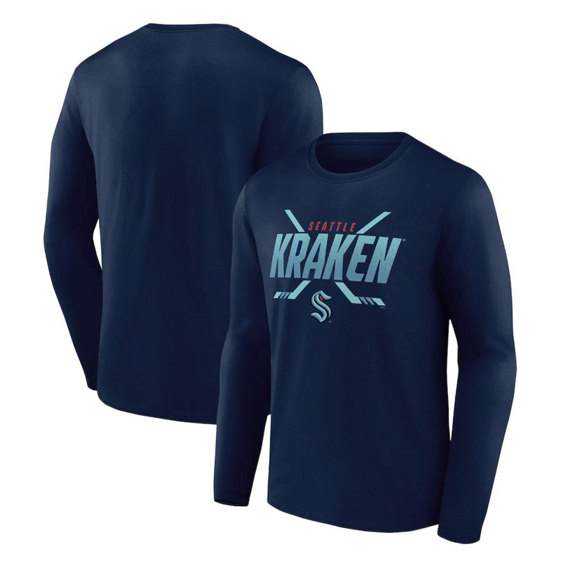 Fanatics - T-shirt à manches longues Seattle Kraken pour homme (3R51 4507 2GO 3OJ)